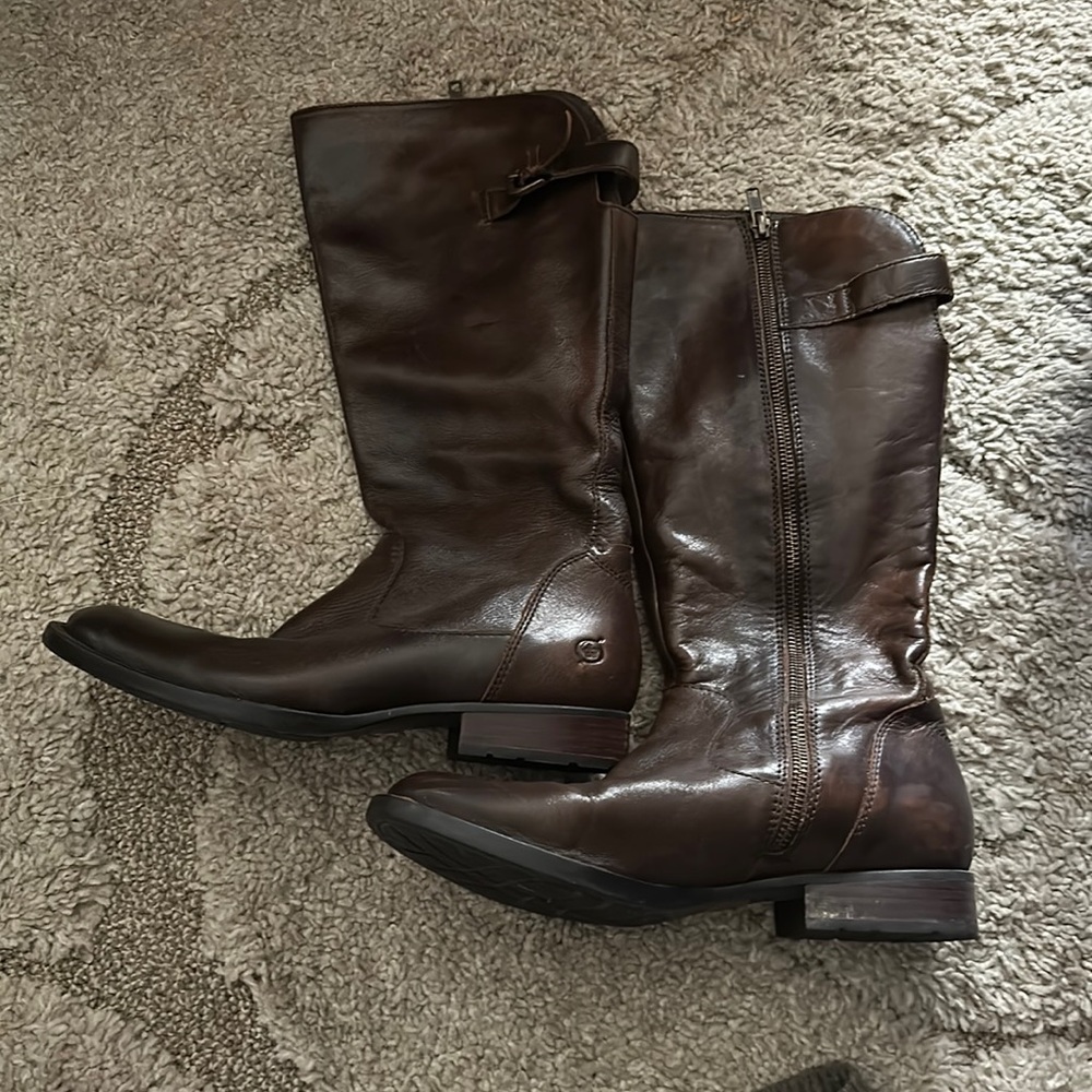Born brown tall boots